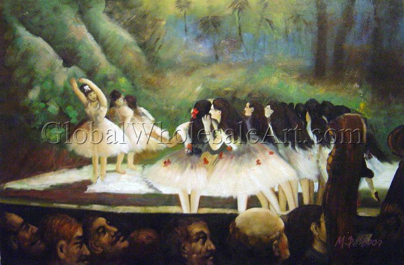 800x525 Edgar Degas - At The Opera Painting