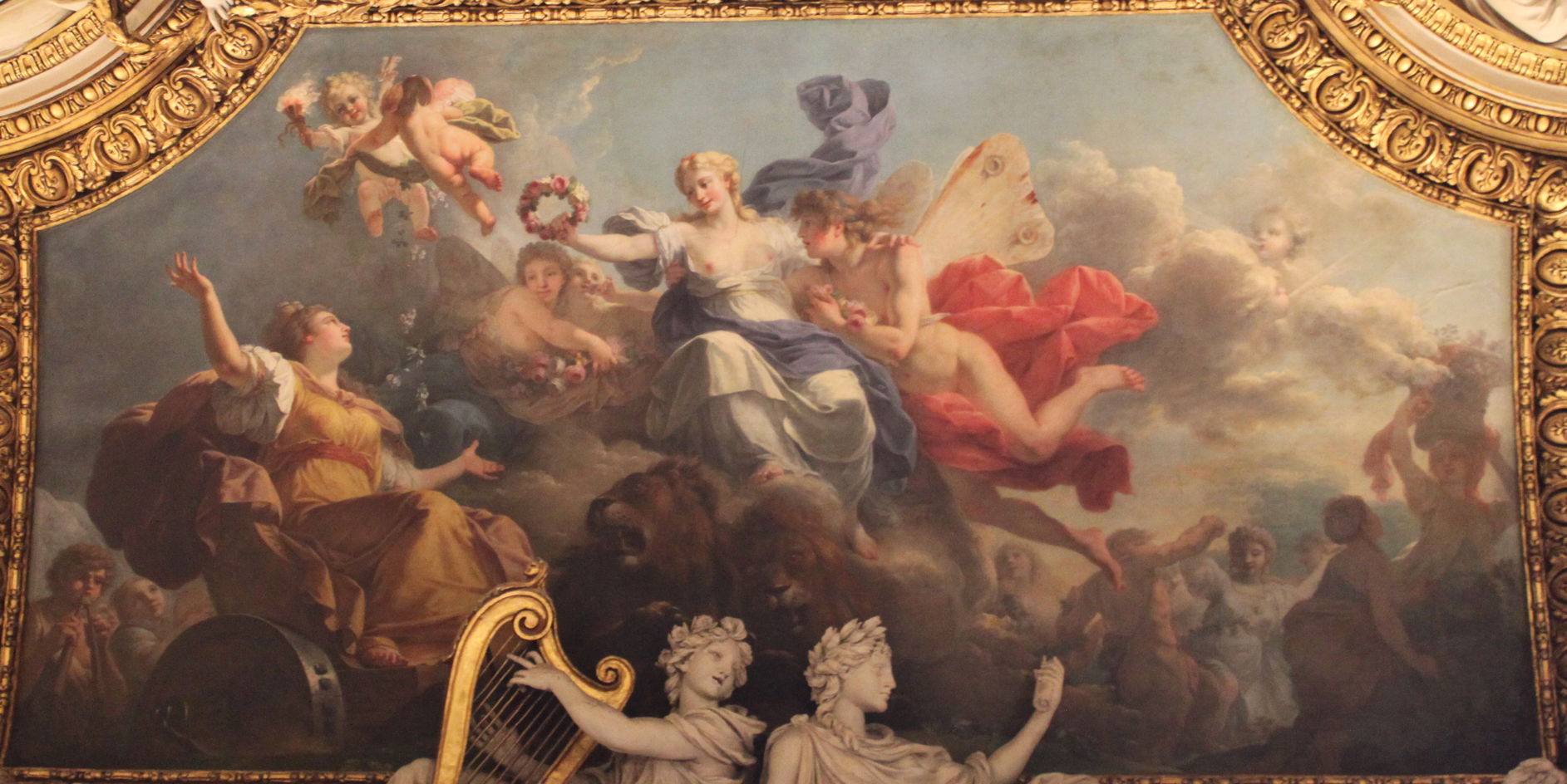 1885x944 Changing Stories Ovid's Metamorphoses On Canvas, 55 Hippomenes - Atalanta And Hippomenes Painting
