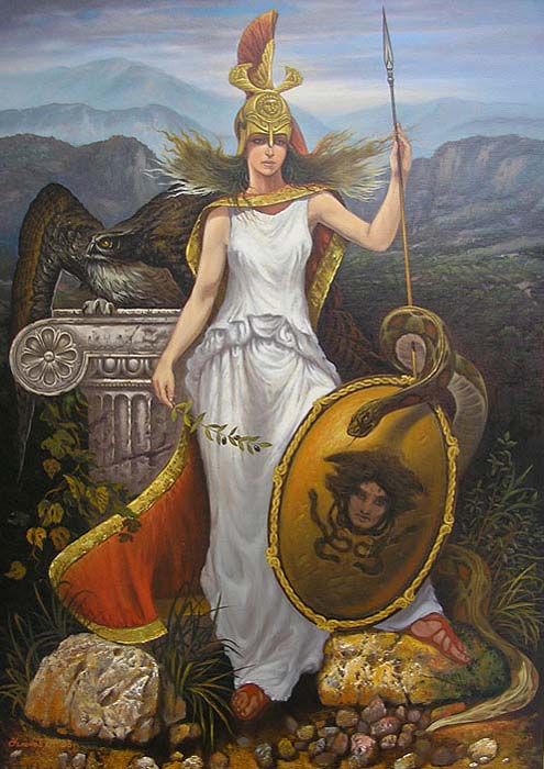 Athena Greek Goddess Painting At Paintingvalley Com Explore.
