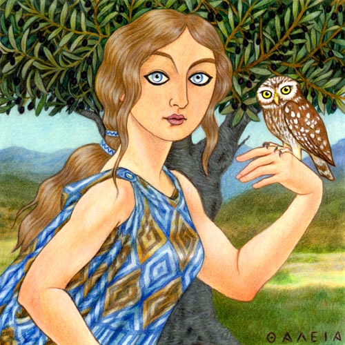 500x500 Greek Goddess Athena Blogs Spiritblogger's Blog - Athena Greek Goddess Painting