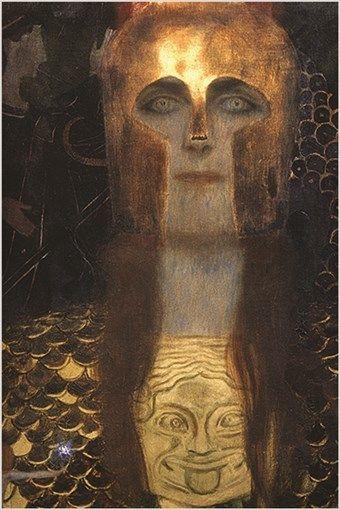 340x510 Gustav Klimt 1898 Vintage Painting Art Poster Pallas Athena - Athena Painting
