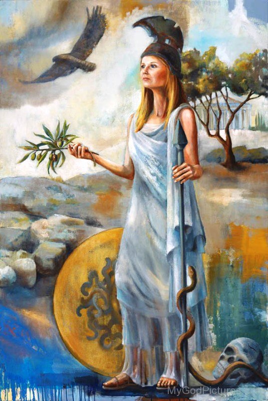 535x800 Goddess Athena Painting - Athena Painting