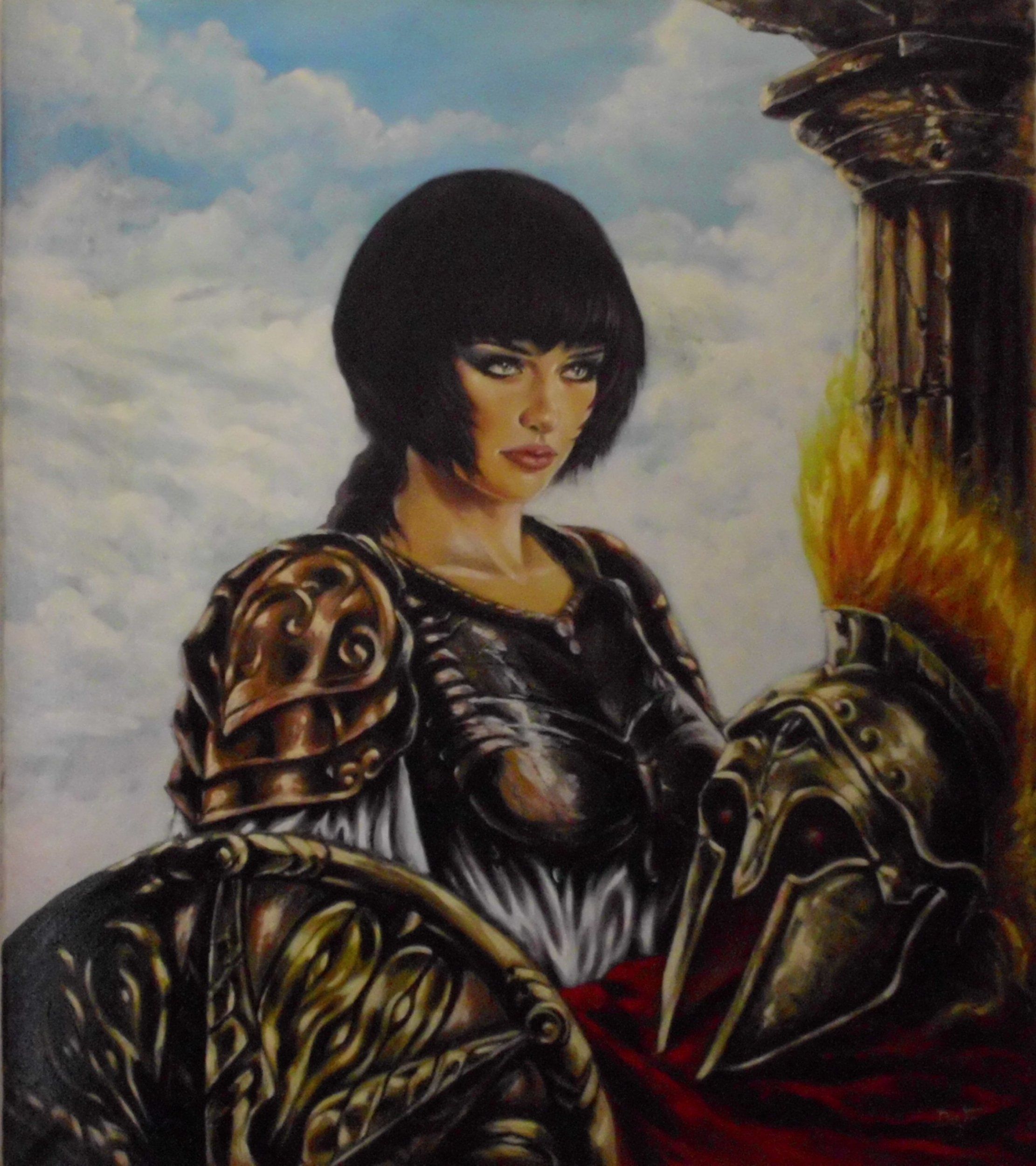 2222x2500 I Thought She Looked A Little Like Me. Mythology - Athena Painting