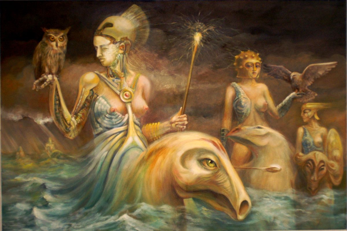 1200x798 Palas Athena (Victor Feodorov) - Athena Painting