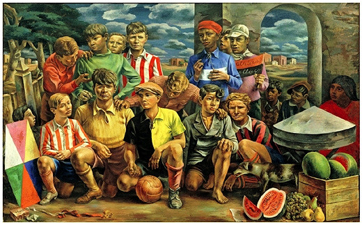 520x323 Berni, Antonio (1905 1981) - Athletic Painting