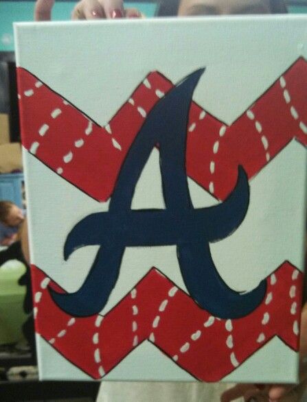 447x586 Atlanta Braves Canvas Painting Sports Painting Ideas Burlap - Atlanta Braves Painting
