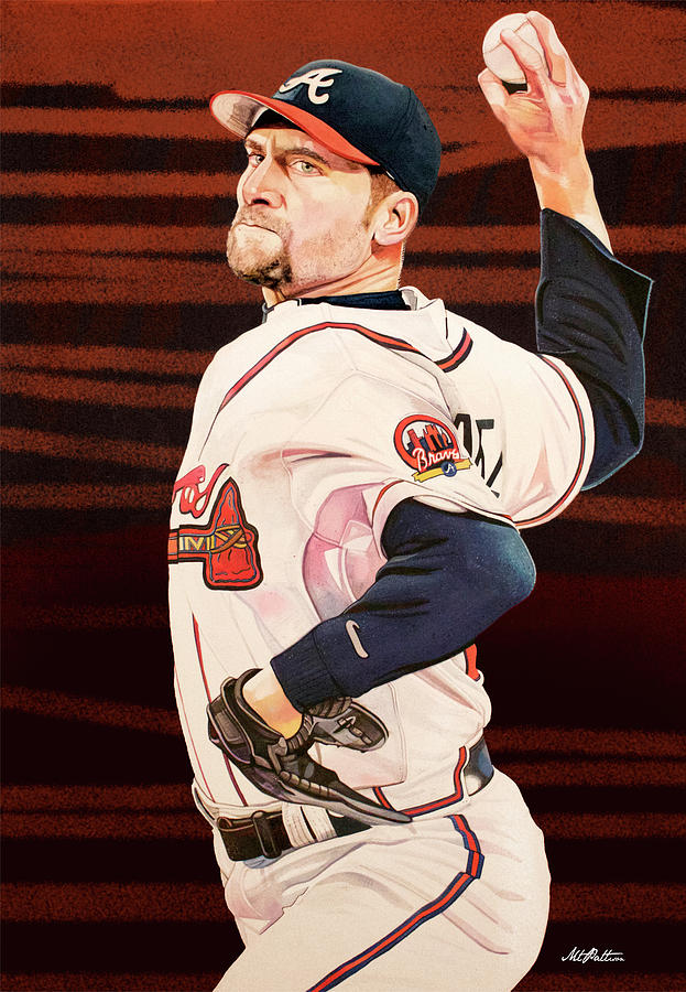 623x900 John Smoltz - Atlanta Braves Painting