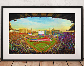 340x270 Yosemite National Park Poster Print Bear Painting California - Atlanta Braves Painting