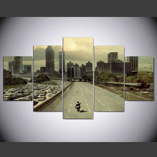 640x640 Special Offer Top Fashion 5 Panel Modern Atlanta Street Hd Art - Atlanta Canvas Painting