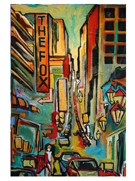 270x360 The Fox Atlanta Georgia Canvas Painting - Atlanta Canvas Painting