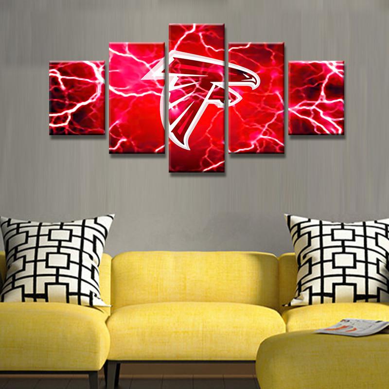 800x800 Atlanta Falcons Football Wall Canvas - Atlanta Falcons Painting