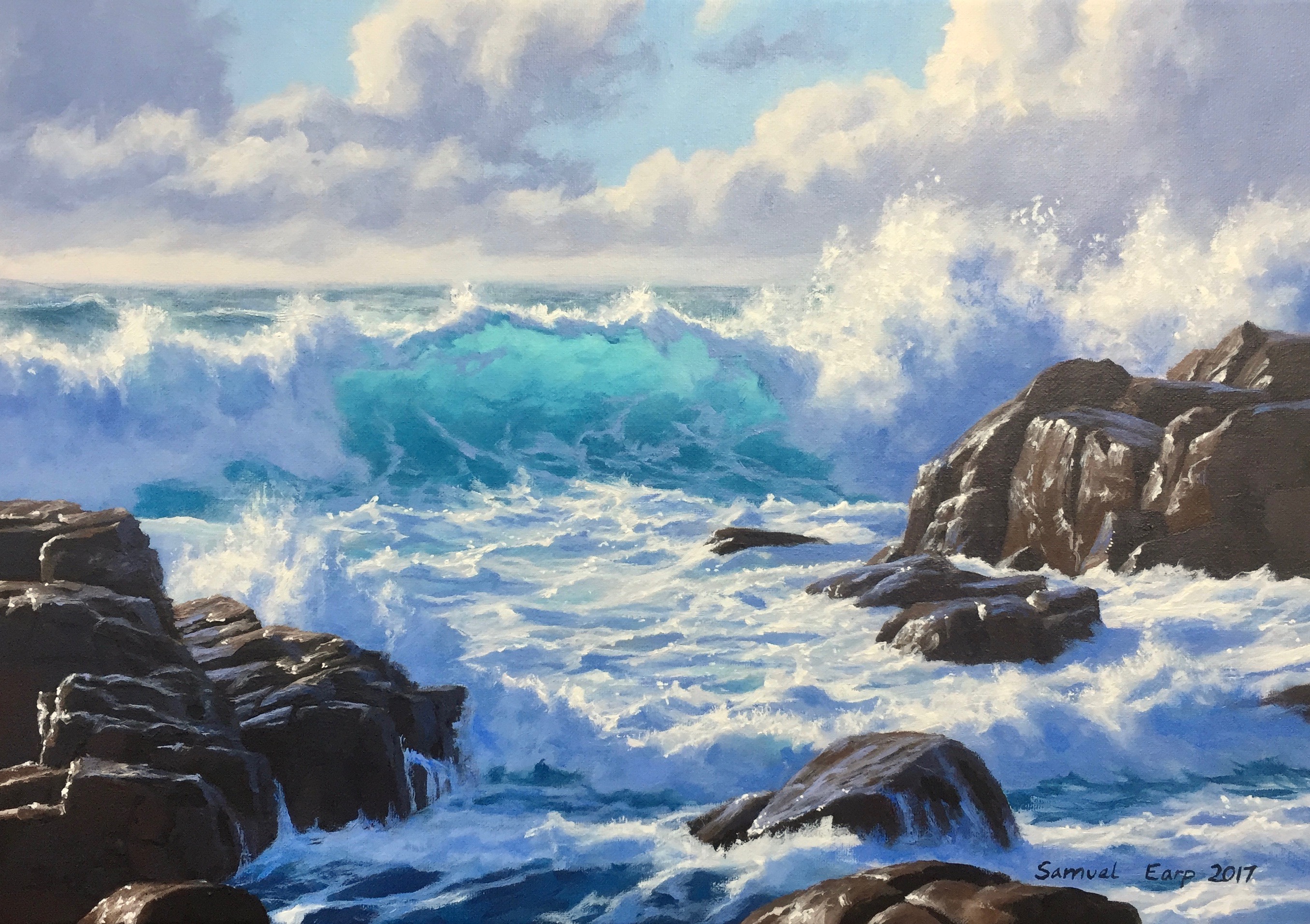 Atlantic Coast Painting at PaintingValley.com | Explore collection of ...