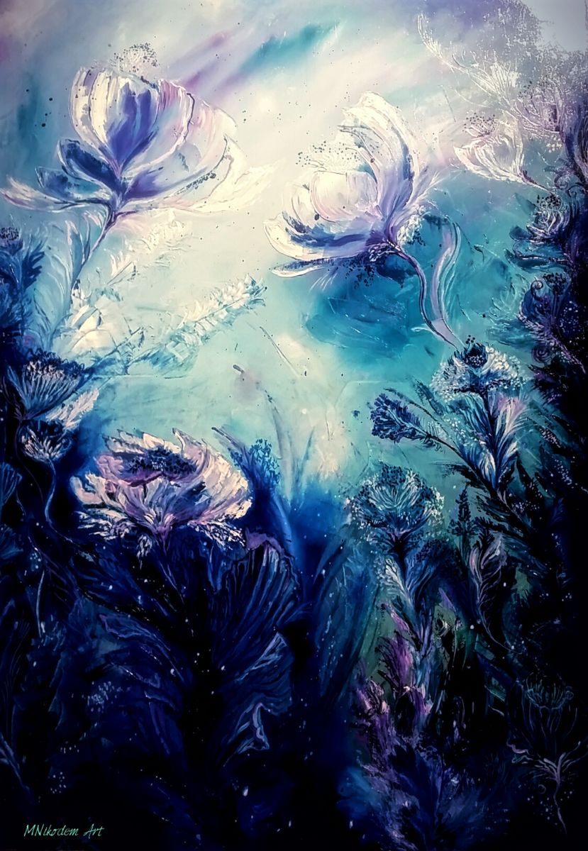 829x1200 Flowers Of Atlantis - Atlantis Painting