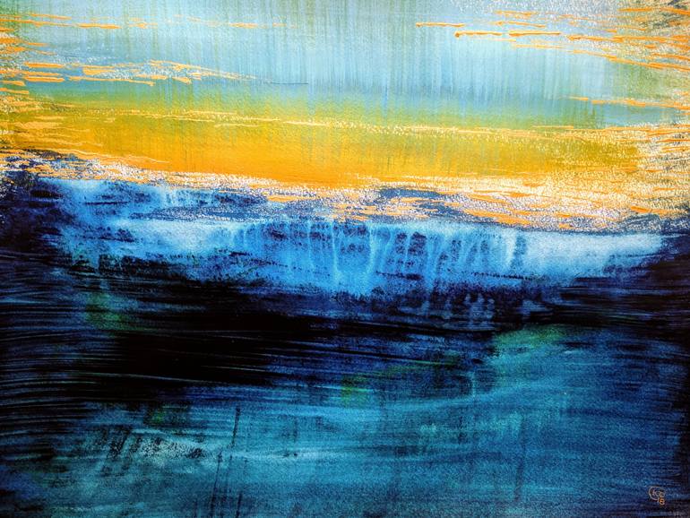 770x578 Saatchi Art Sunrise Of Atlantis Painting By Katy Tackes - Atlantis Painting