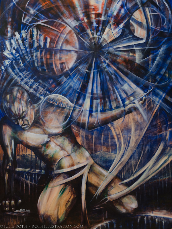 600x800 Atlas Julie Roth Illustration Amp Design - Atlas God Painting