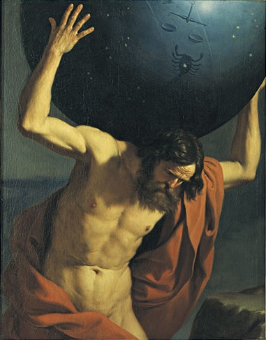 381x487 Christian Apologetics - Atlas God Painting