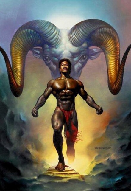 440x641 Learning Curve On The Ecliptic Arty Farty Friday ~ Boris Vallejo - Atlas Holding The World Painting