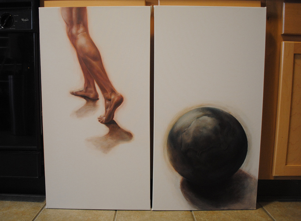 1024x753 Atlas Shrugged Paintings Oil Paintings For An Atlas - Atlas Shrugged Painting