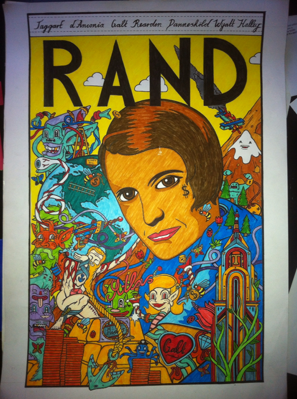600x804 Ayn Rand Atlas Shrugged Fan Art On Behance - Atlas Shrugged Painting