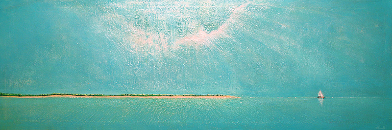 800x267 Subtle Atmosphere Seascape Painting - Atmosphere Painting