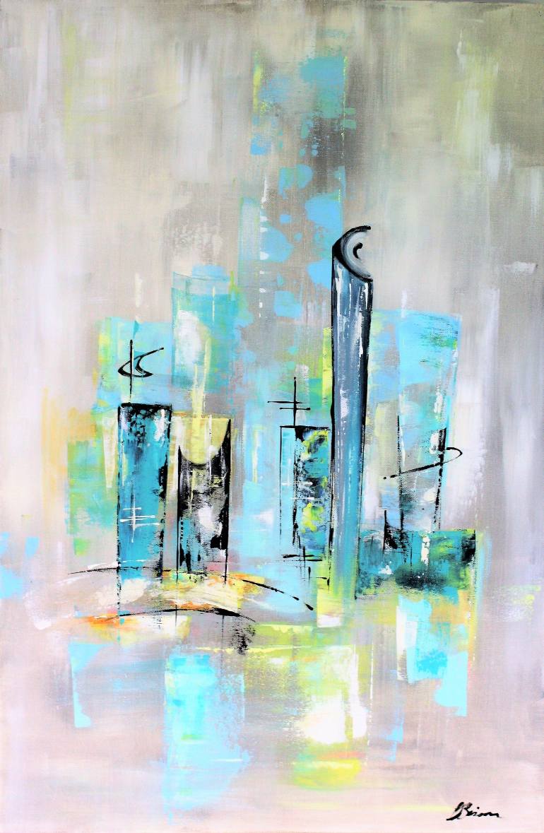 770x1179 Saatchi Art Mid Century Modern Abstract Atomic Art Painting By - Atomic Painting