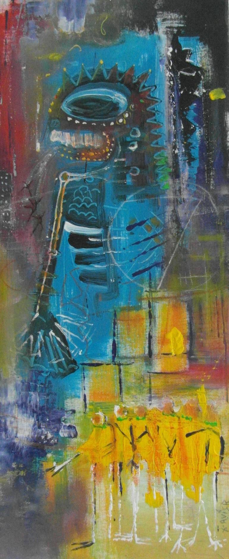 770x1880 Saatchi Art Sold Soul Atomic Painting By Xavier Mcphie - Atomic Painting