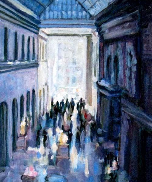 500x600 Moma Atrium Painting By Ted Blackall - Atrium Painting