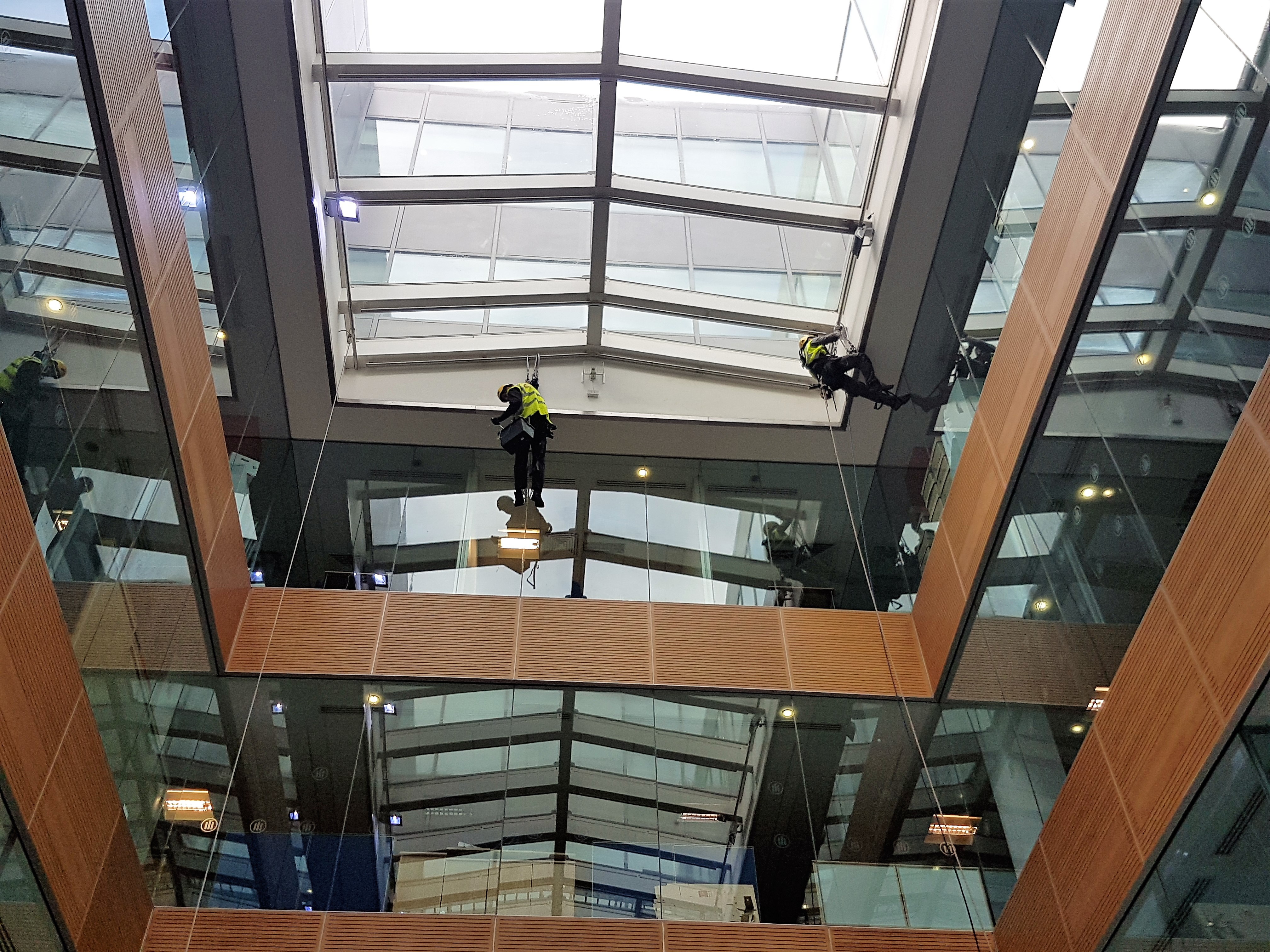 4032x3024 Rope Access Atrium Painting - Atrium Painting