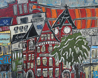 340x270 Auburn Painting Etsy - Auburn Canvas Painting