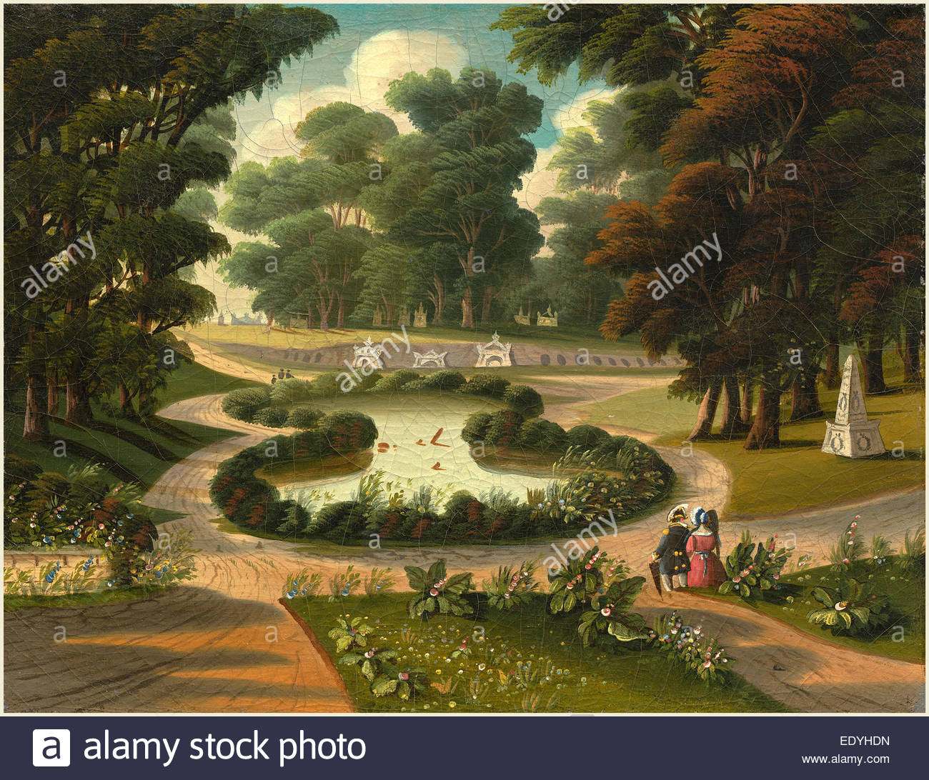 1300x1092 Thomas Chambers, American (1808 1866 Or After), Mount Auburn Stock - Auburn Canvas Painting