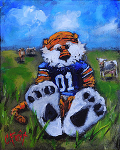 240x300 Auburn University Paintings Fine Art America - Auburn Painting