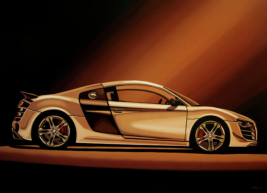 900x652 Audi R8 2007 Painting Painting By Paul Meijering - Audi Painting