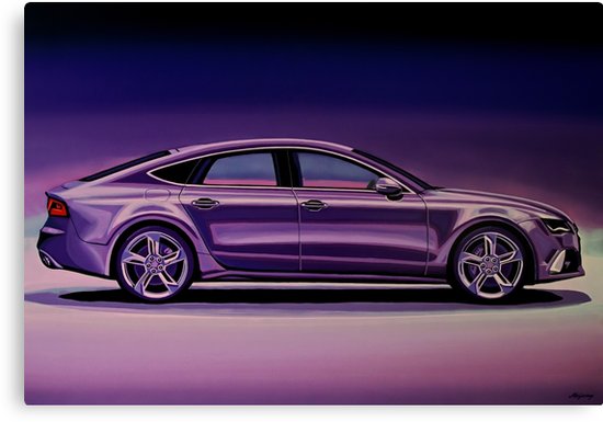 550x385 Audi Rs7 2013 Painting Canvas Prints By Paulmeijering Redbubble - Audi Painting