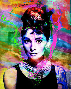 240x300 Audrey Hepburn Art, Original Painting, Pop Art Print Ebay - Audrey Hepburn Painting