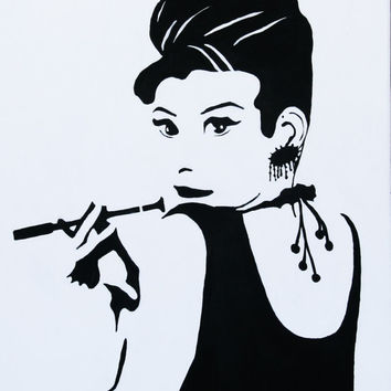 354x354 Shop Audrey Hepburn Canvas On Wanelo - Audrey Hepburn Painting Canvas