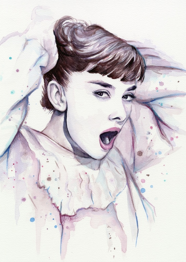 653x920 Purple Scream - Audrey Painting