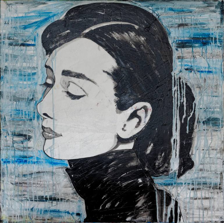 770x767 Saatchi Art Audrey Painting By Andrea Clanetti - Audrey Painting