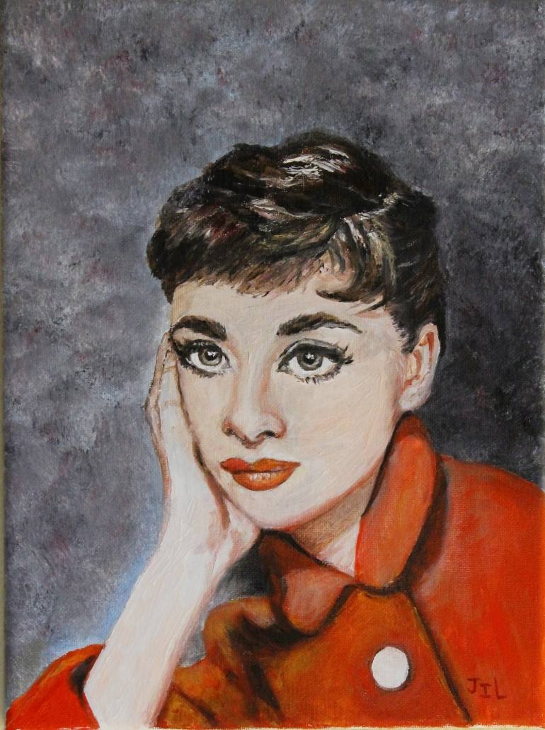 770x1031 Saatchi Art Audrey Painting By Joyce La Master - Audrey Painting