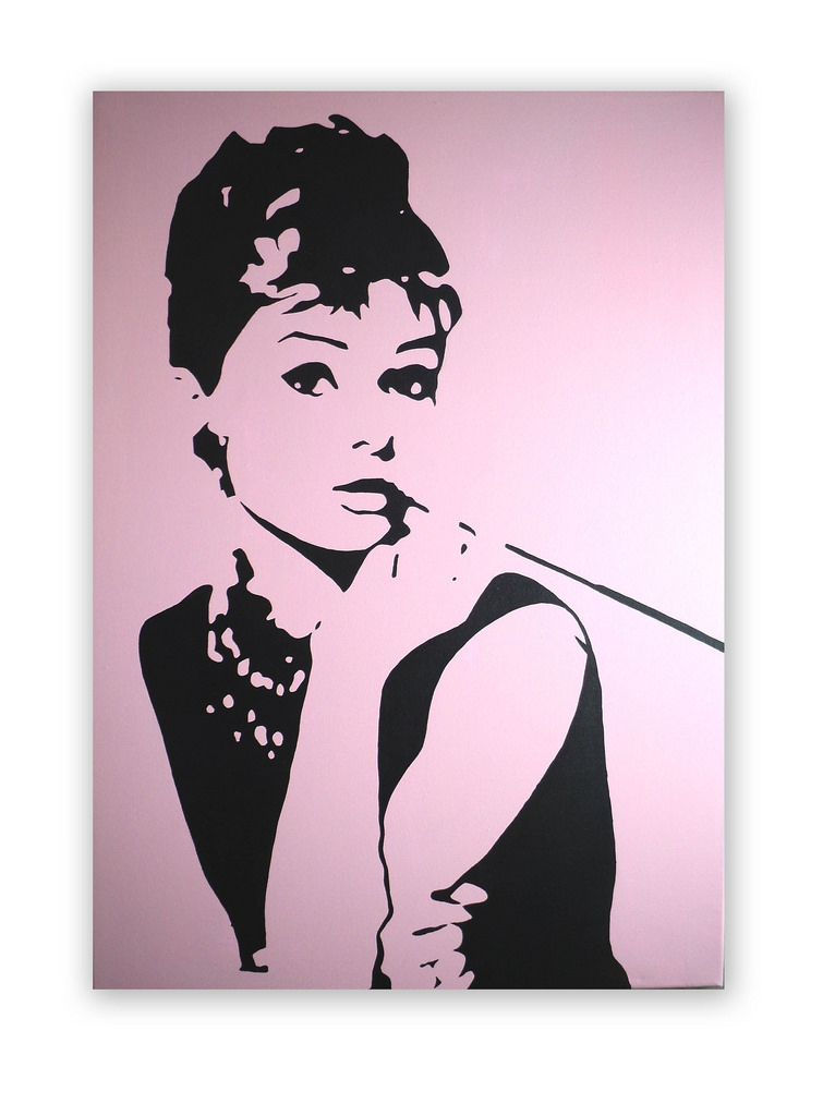 766x1024 Audrey Hepburn - Audrey Painting