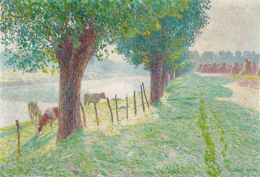 900x614 End Of August Painting By Emile Claus - August Painting
