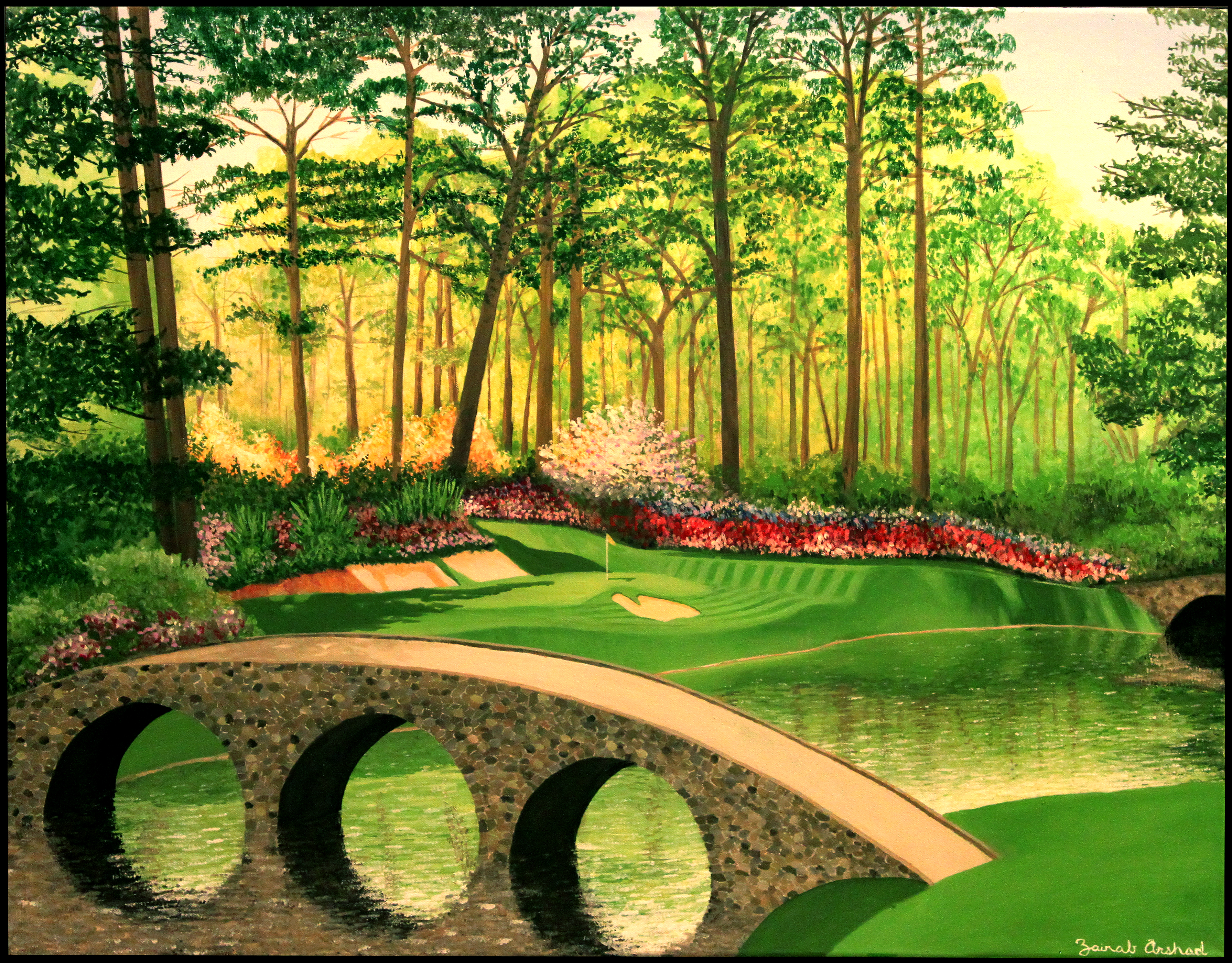3582x2802 Augusta National By Xaniii - Augusta National Painting