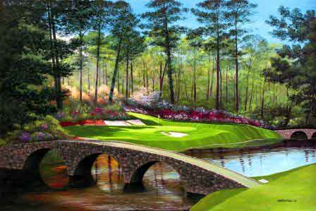 448x299 12th Hole - Augusta National Painting