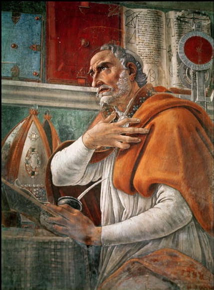 428x580 St Augustine In His Cell 1480 Painting Sandro Botticelli Oil - Augustine Painting