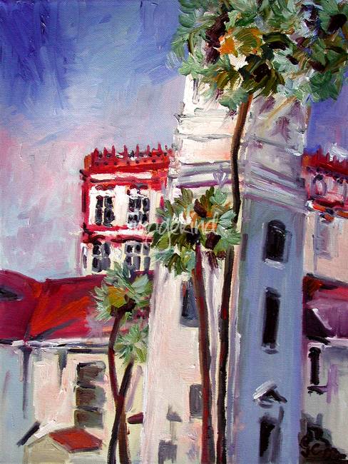 488x650 St. Augustine Florida Oil Painting By Ginette By Ginette Callaway - Augustine Painting