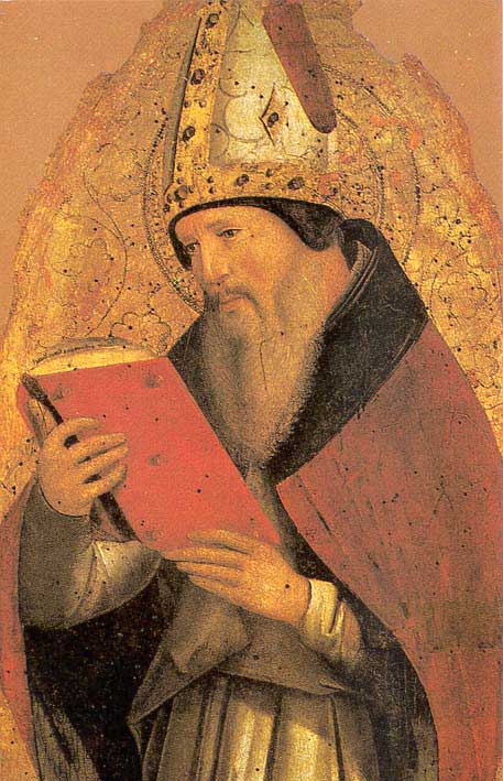 457x709 St Augustine Of Hippo Painting Tom Perna - Augustine Painting
