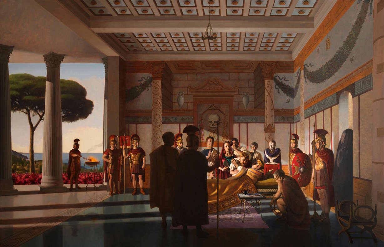 1228x792 Jason Dowd The Comedy Of Life, The Death Of Caesar Augustus - Augustus Caesar Painting
