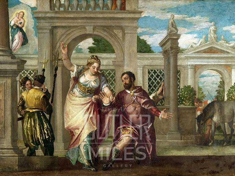 750x563 Emperor Augustus And The Sibyl By Paolo Veronese Art Reproduction - Augustus Painting