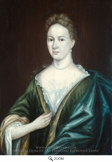 365x527 Reproduction Painting Gerrit Duyckinck Mrs. Augustus Jay, Hand - Augustus Painting