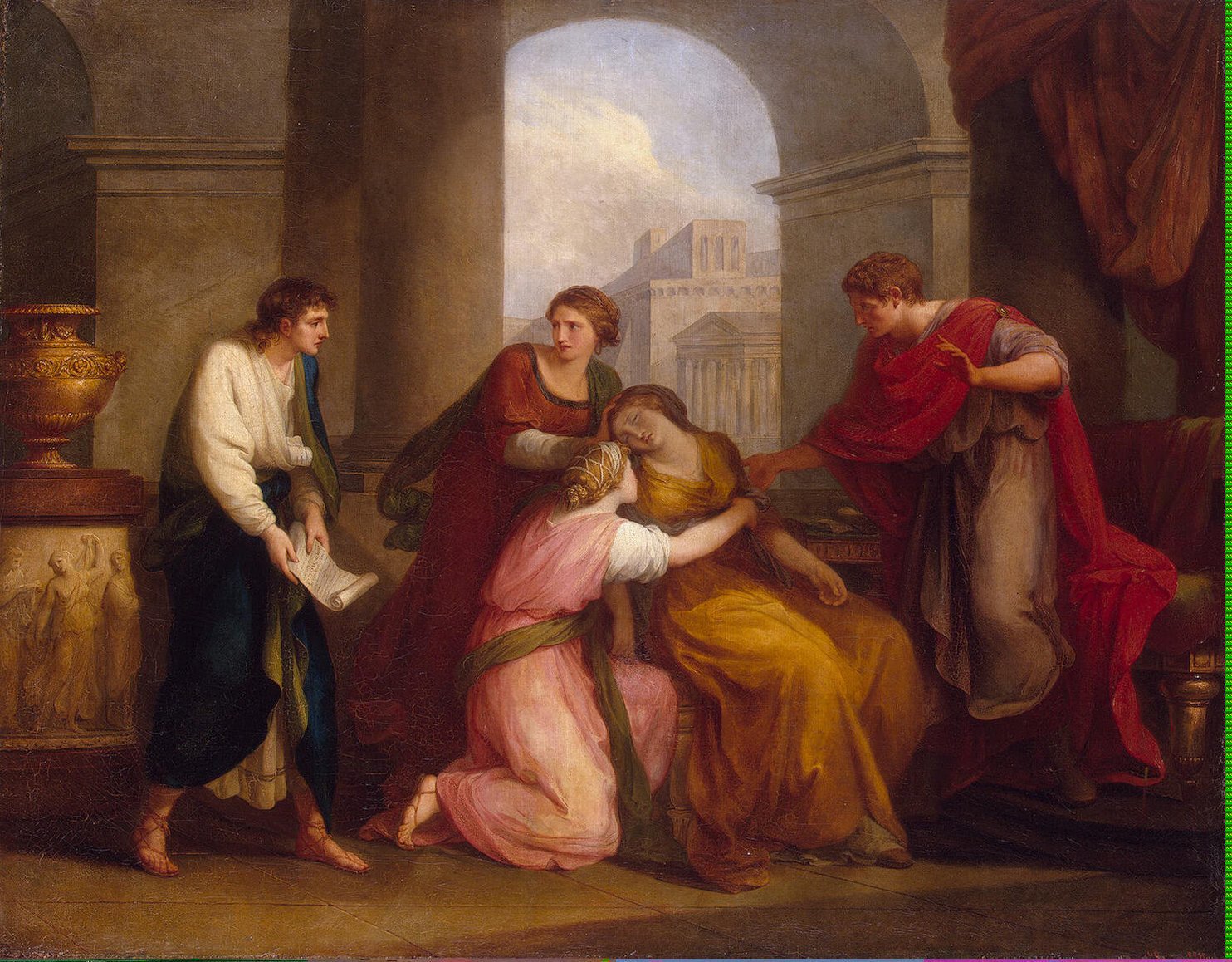 1484x1158 Virgil Reading The Aeneid To Augustus And Octavia Painting - Augustus Painting