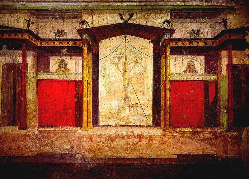 800x577 Room Of The Masks, House Of Augustus, Rome Favorite Places - Augustus Roman Emperor Painting